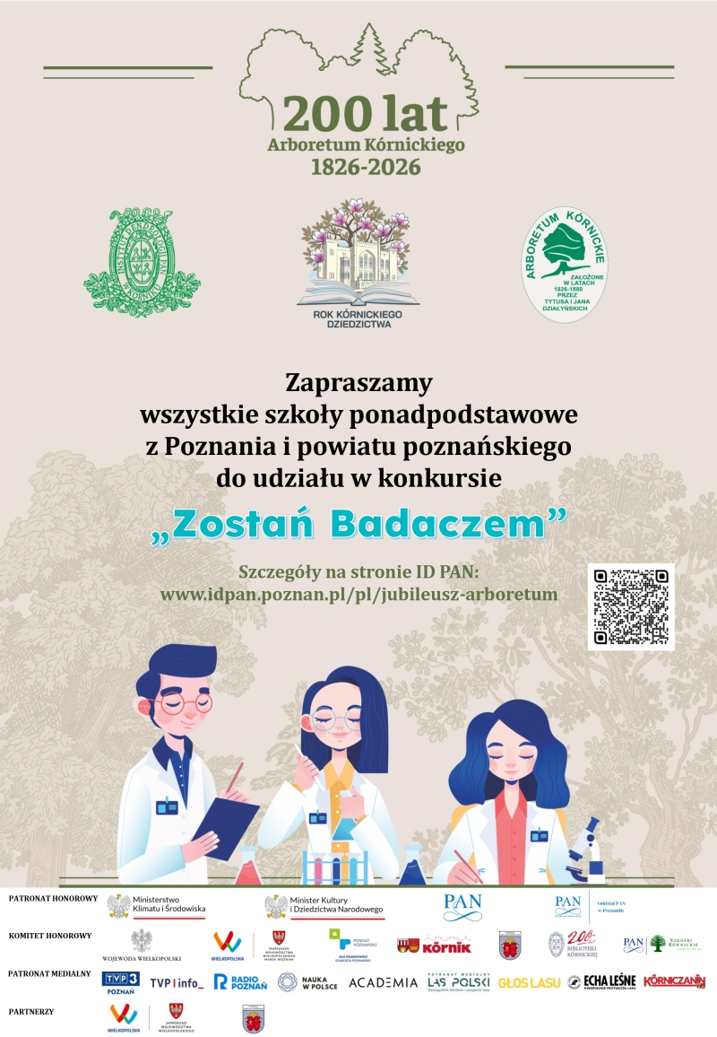 Zostań Badaczem – konkurs dla uczniów szkół ponadpodstawowych