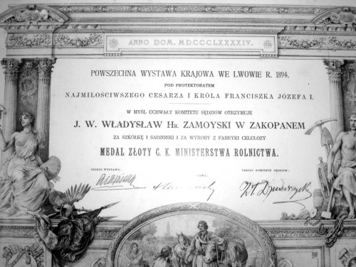 Nagroda za szkółkę i sadzonki (1894)